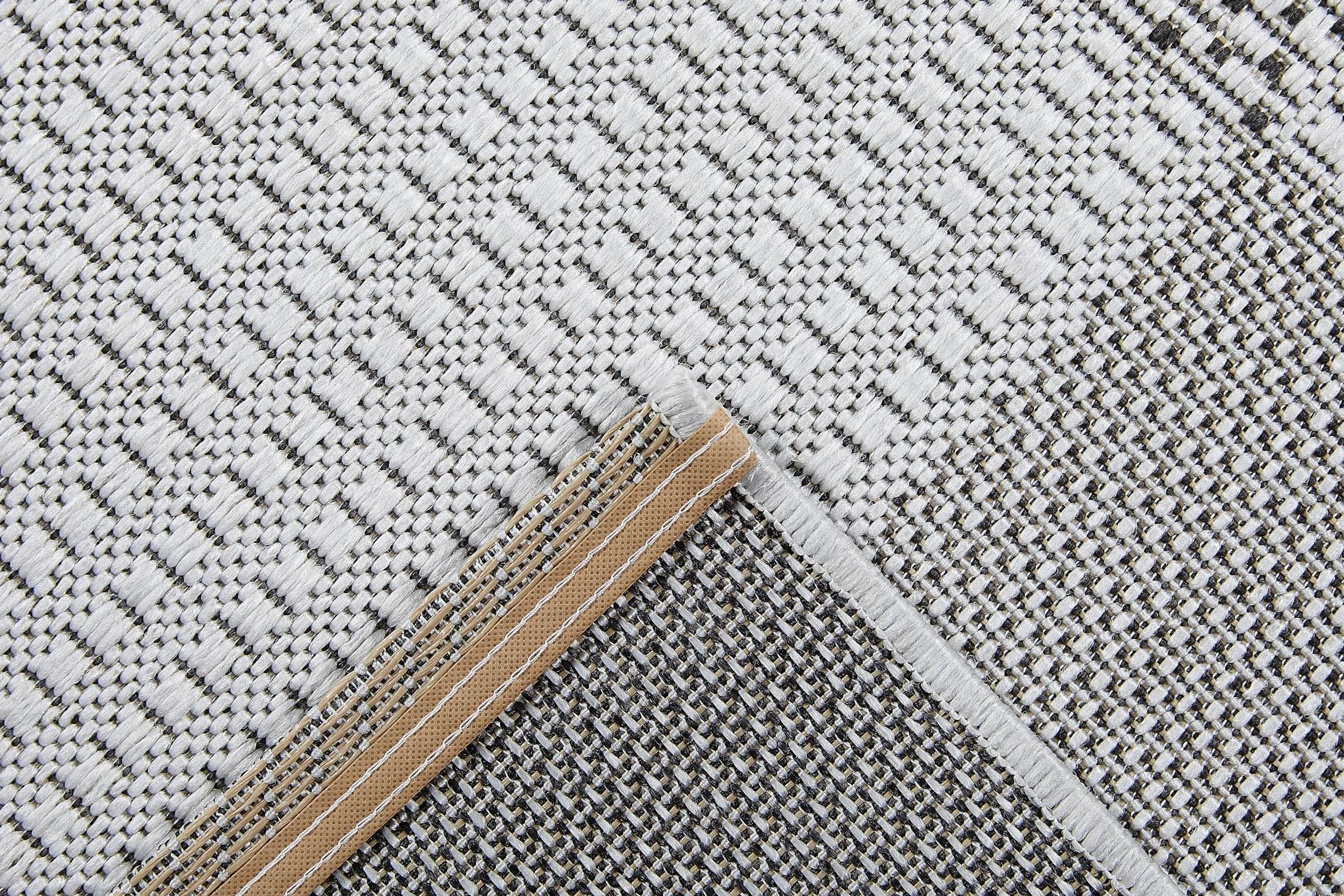 andiamo Arizona Tapis d'intérieur et d'extérieur pour extérieur, Tapis tissé pour la terrasse et Le Balcon, 200 x 290 cm, Gris Anthracite