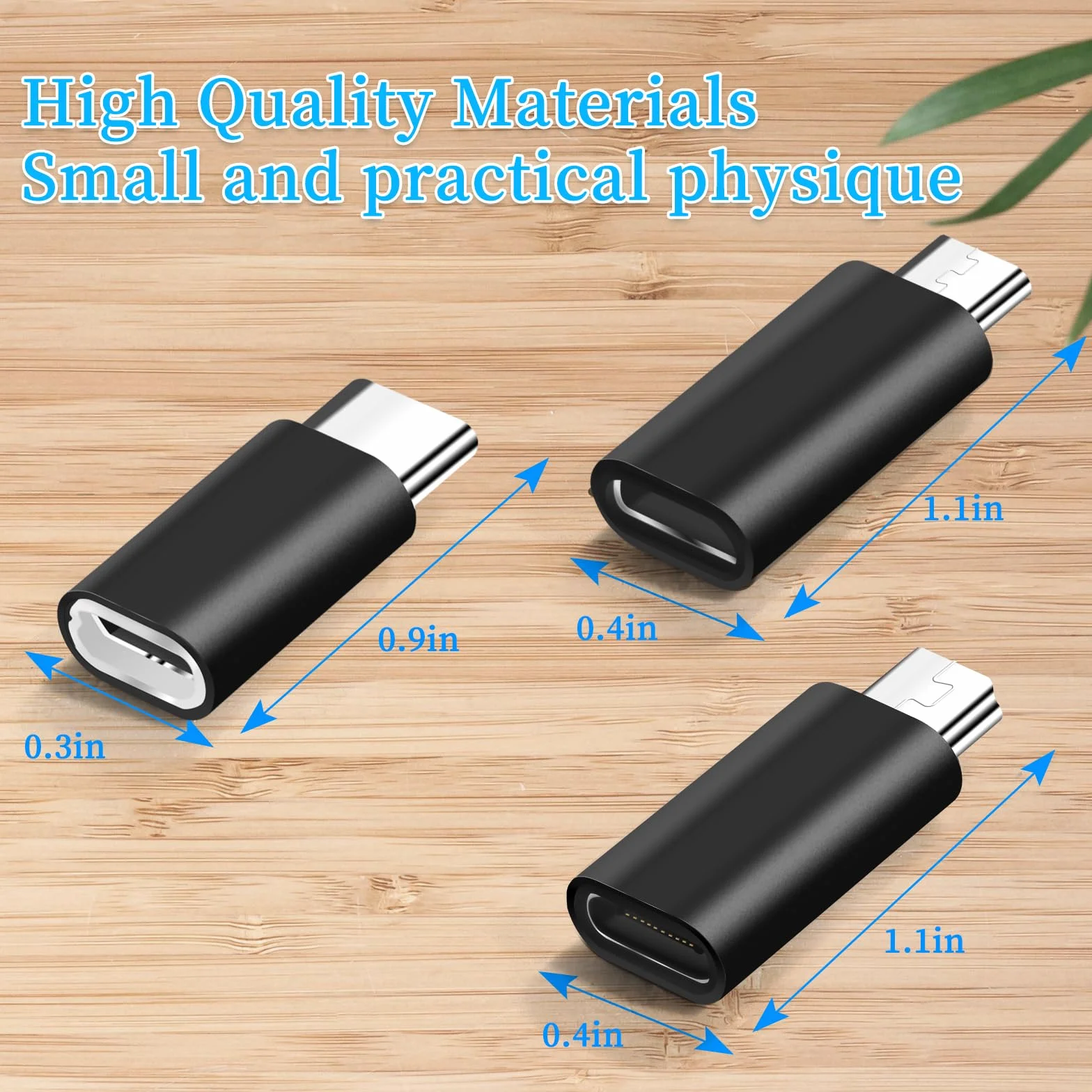 Adaptateur USB C 6 pièces USB C vers Mini USB Micro USB vers USB C Compatible Ordinateurs Portables LG