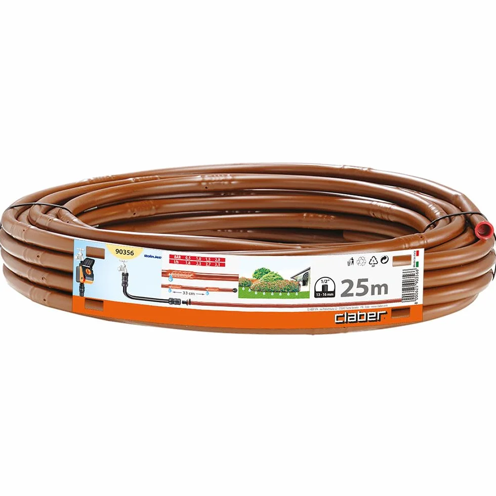 Claber Tuyau goutteur 13-16 25 m Brown arrosage goutte à goutte