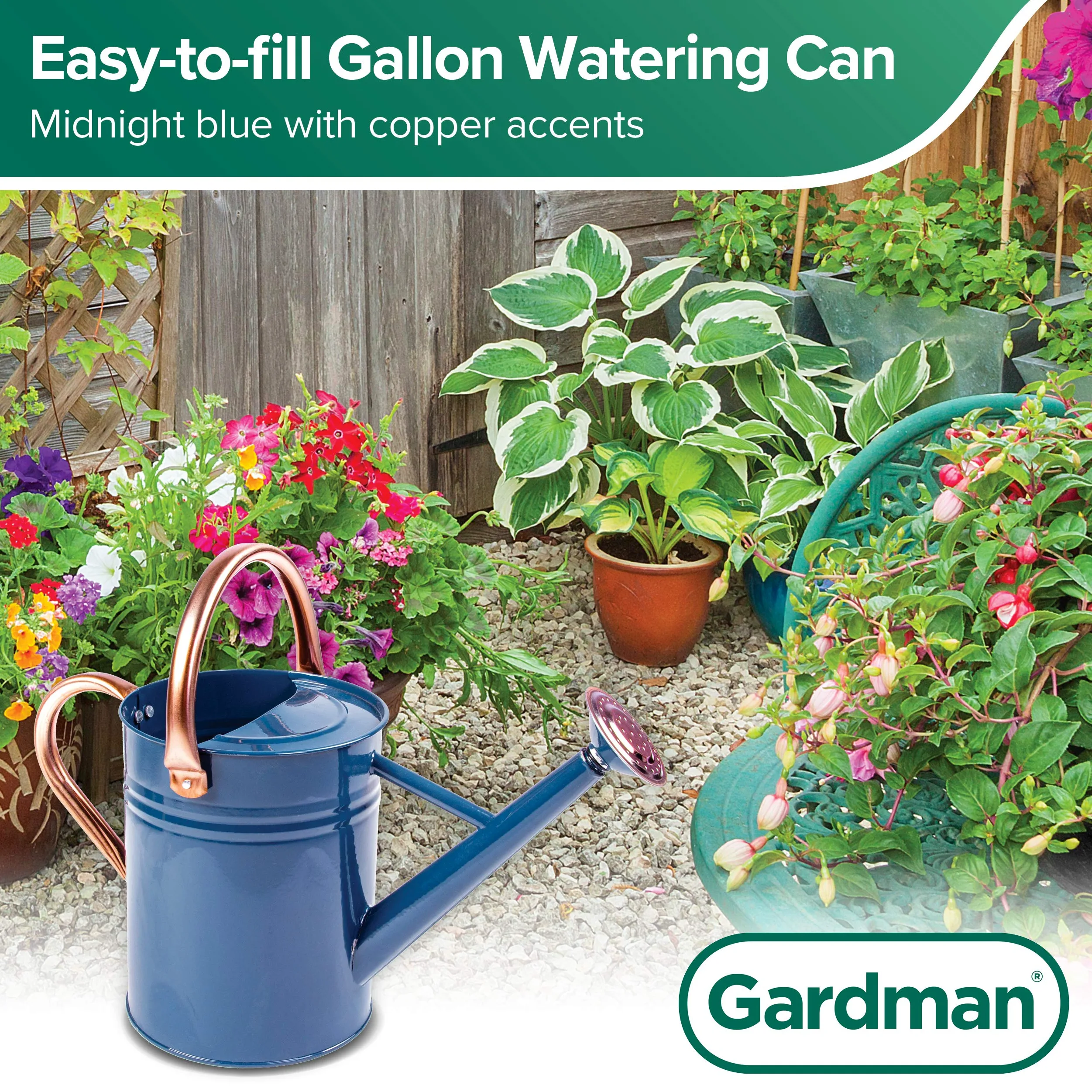 Gardman Arrosoir de 3,8 l, Bleu Nuit