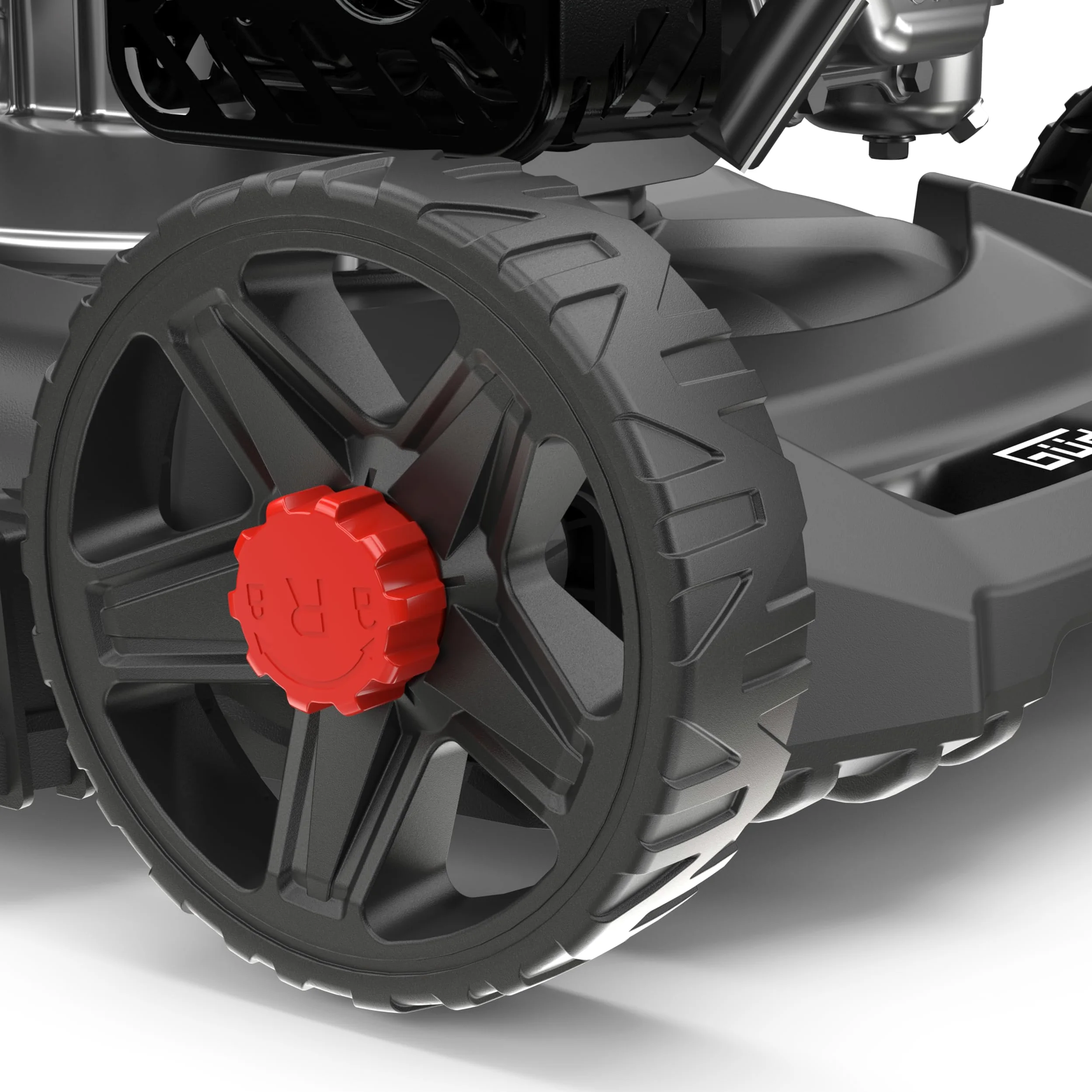 Güde Tondeuse à Gazon ECO Wheeler 390 1,6 R (Moteur à Essence 4 Temps 1,6/2 (KW/PS), Largeur de Coupe 390 mm, Dispositif de Capture 35 l, 3 Niveaux de Hauteur de Coupe 30-66 mm, Tonte, Collecte,
