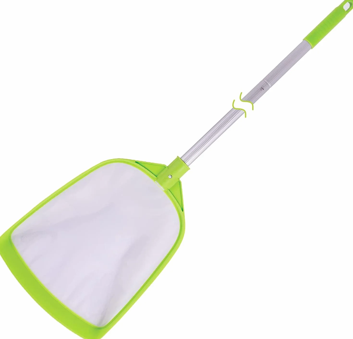 Épuisette de piscine tube ondulé aluminium 142 cm maille ultra fine
