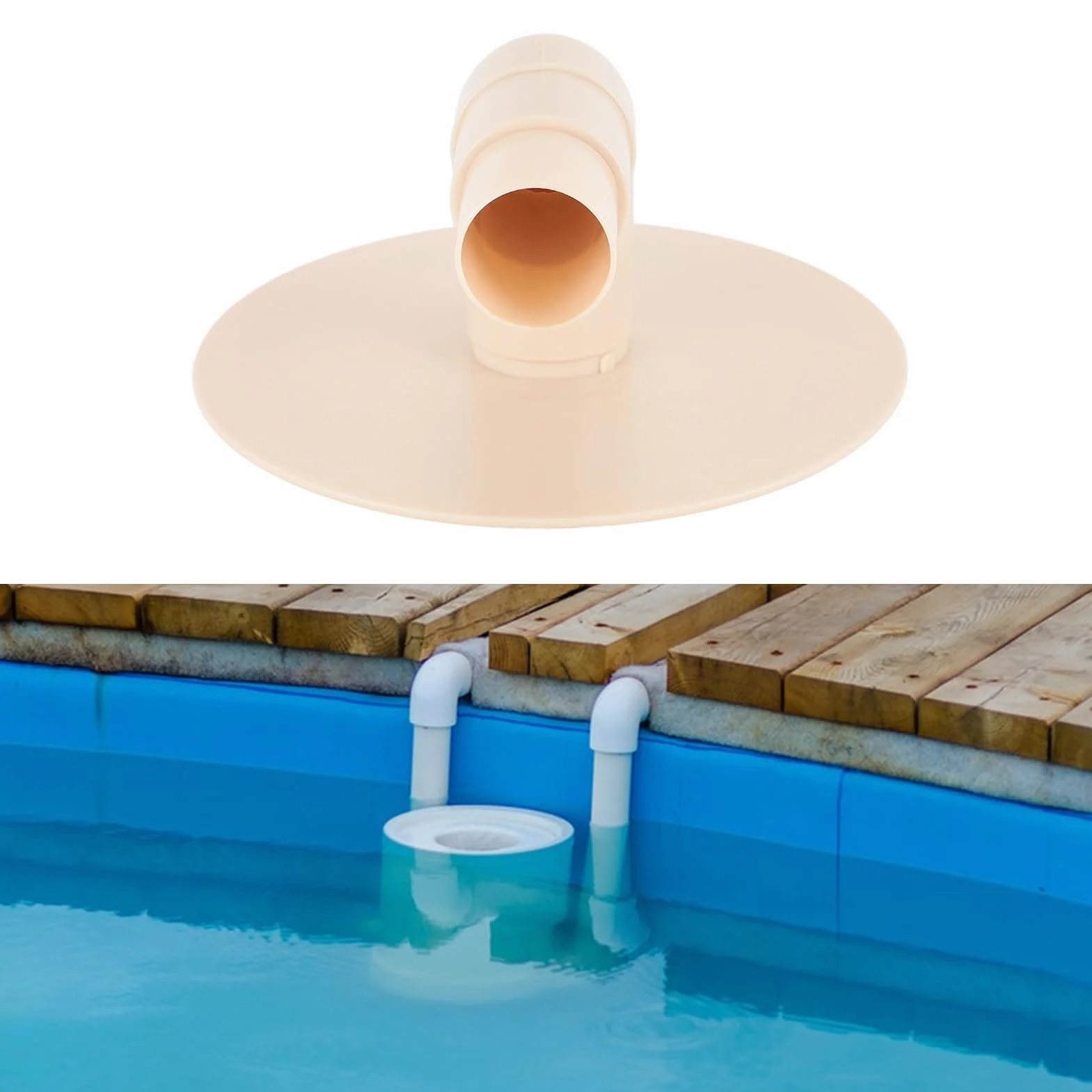Zerodis Plaque d'Aspiration d'Écumoire de Piscine, Pièces de Rechange sous Vide, Plastique