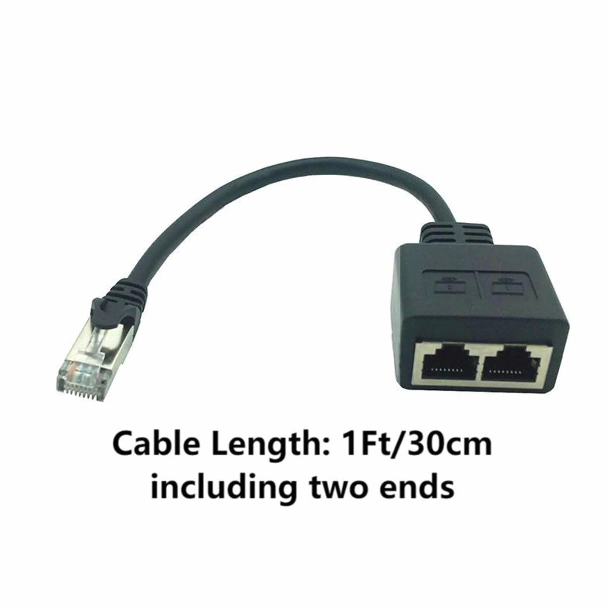 Adaptateur Ethernet RJ45 1 à 2 Ports Distributeur LAN Cat5 Cat5e Cat6 Cat7
