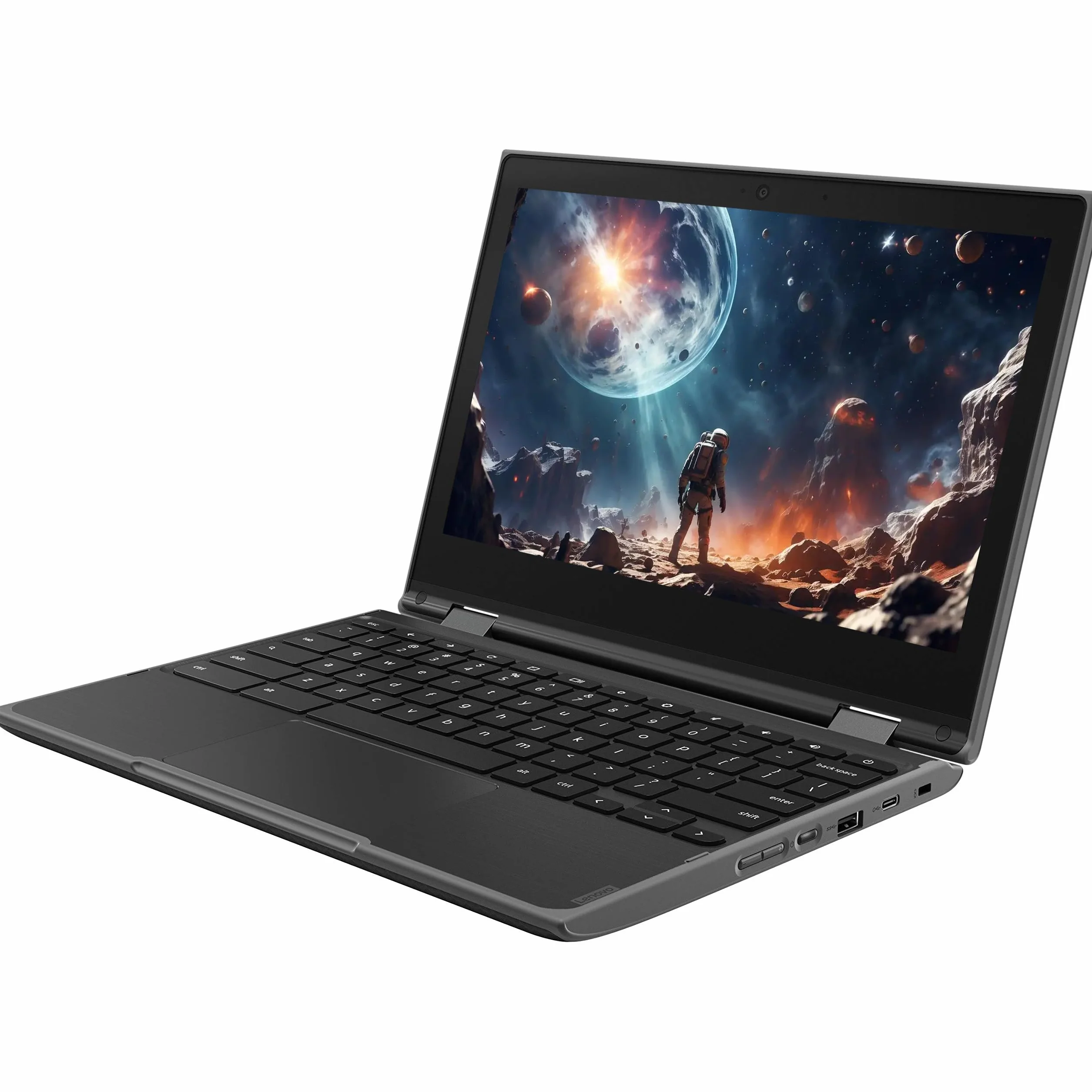 Lenovo Chromebook 300e Ordinateur Portable Tactile 2 en 1 11,6" Intel Celeron N4020 4 Go RAM SSD 32 Go Chrome OS Reconditionné