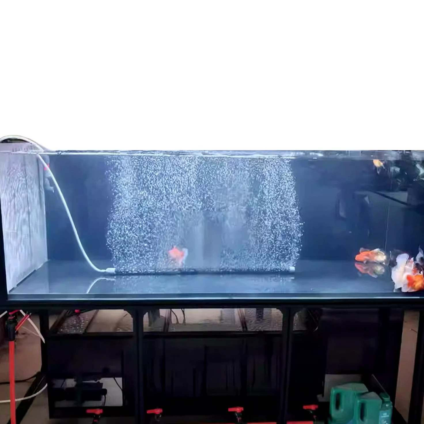 Koi Teich Diffuseur d'oxygène, système de ventilation, barre de ventilation nano-bulle auto-coulante, faible bruit et anti-obstruction, bâton d'oxygène haute performance pour aquarium (55 cm)