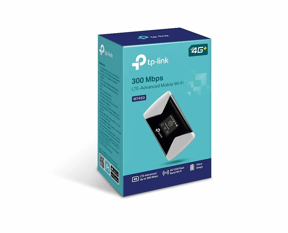TP-Link M7450 Routeur Mobile 4G+ LTE Bi-Band 2.4GHz 300Mbps 5GHz 867Mbps Batterie 3000mAh