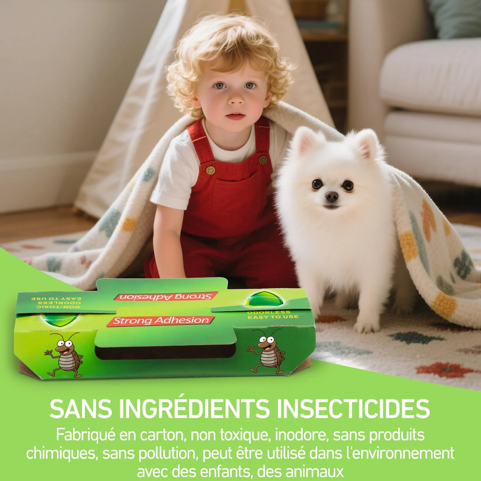 Panneau Adhésif Anti-Cafards 20 Pièces, Surveillance des Nuisibles pour Maison Jardin Cuisine