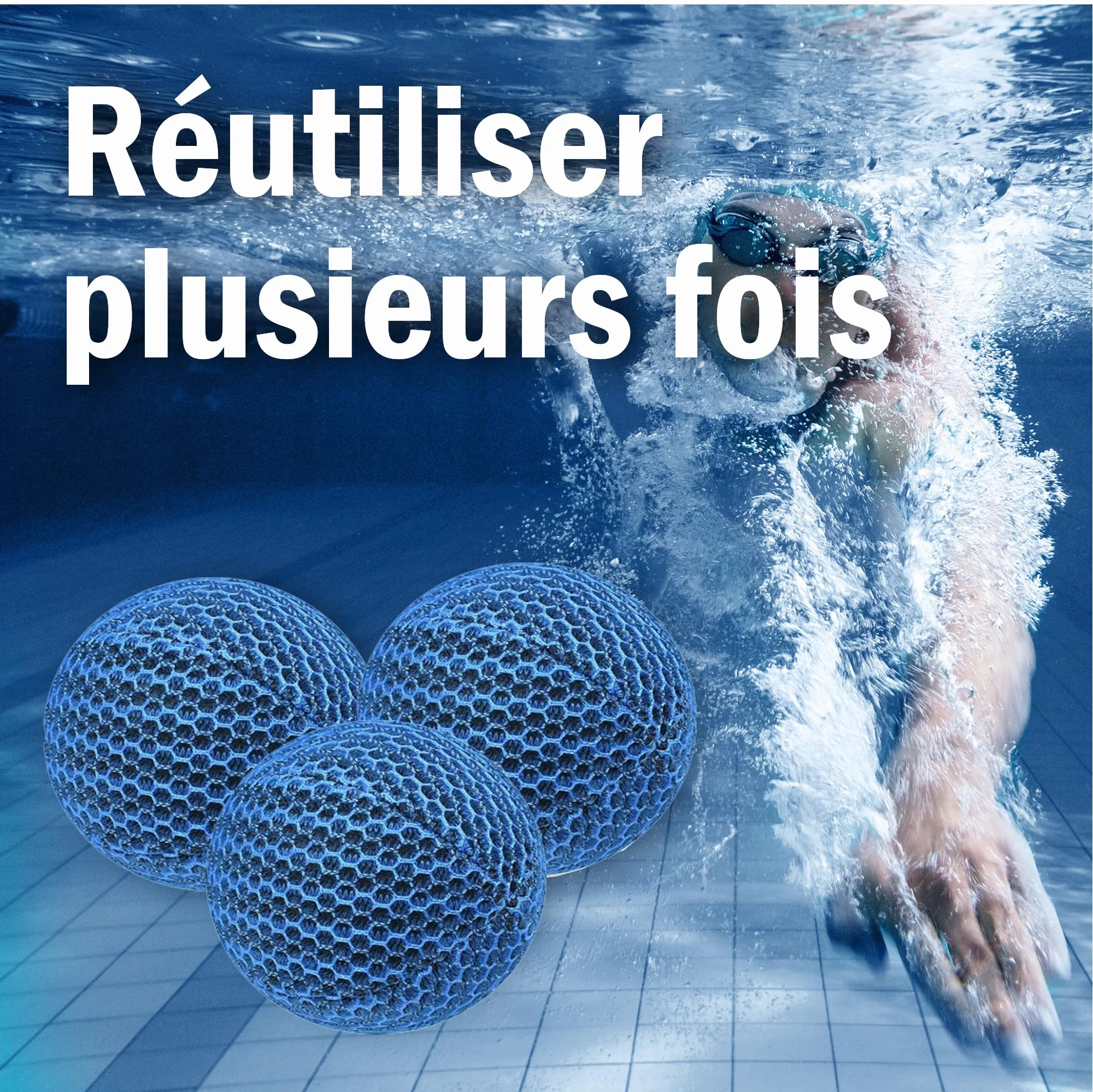 Éponges flottantes réutilisables pour spas – Boules absorbantes élimination huile et graisse
