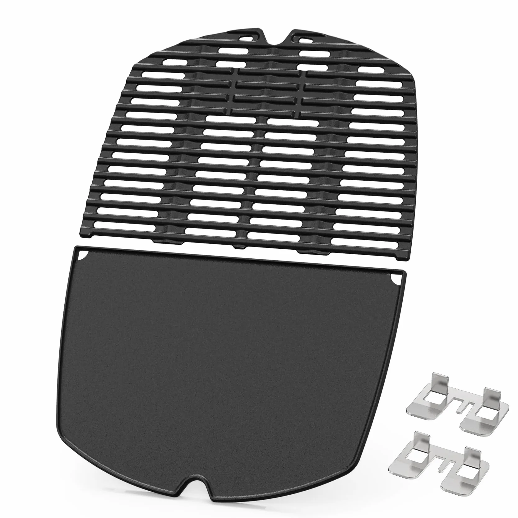onlyfire Plaque de Cuisson Réversible Grille Weber Q 200/2000 Pièces Rechange 6559 7645 Barbecue Fonte