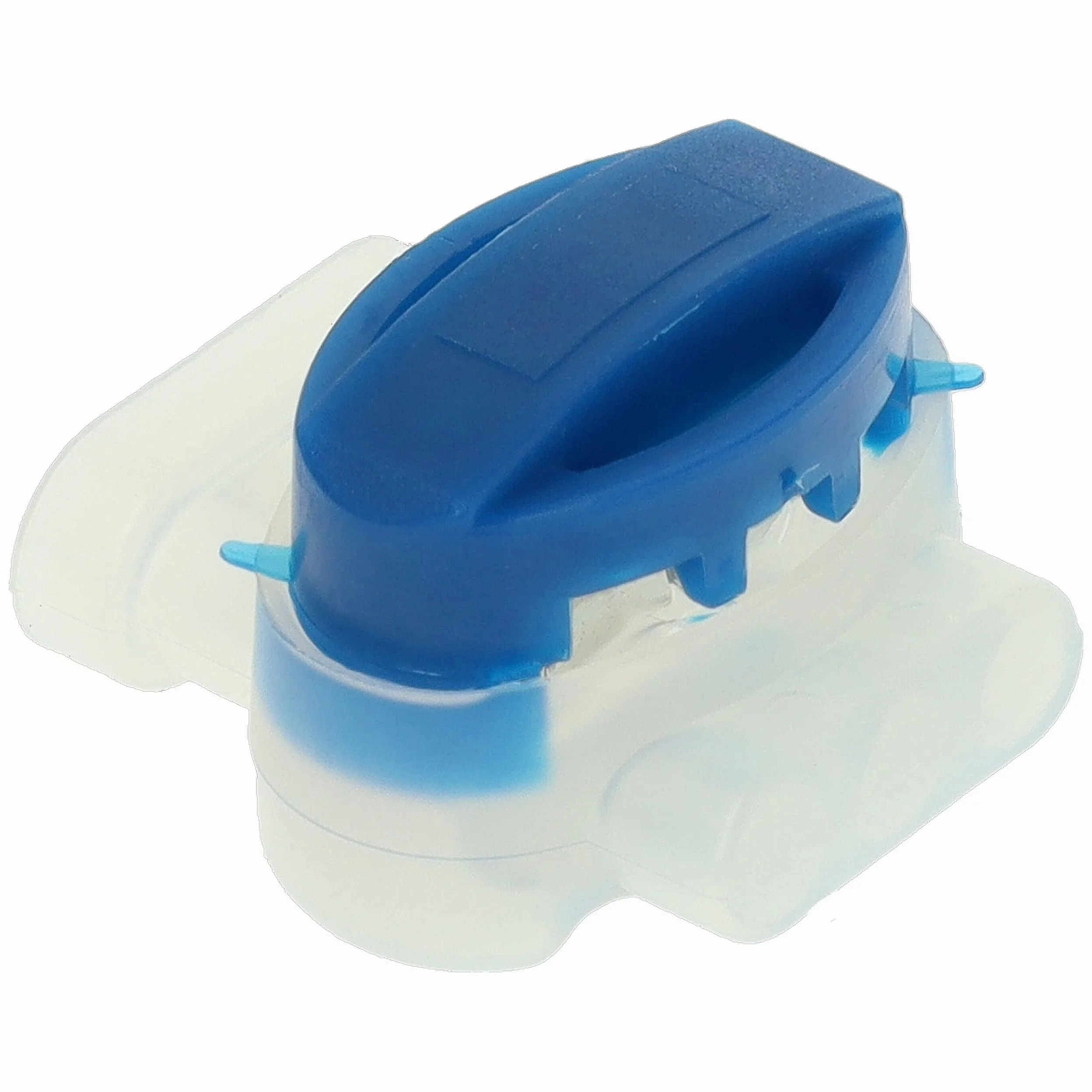 vhbw 20x connecteurs pour câble périphérique compatible avec Bosch Indego 1200 Connect robots de pelouse - Serre-câbles, étanches transparent/bleu