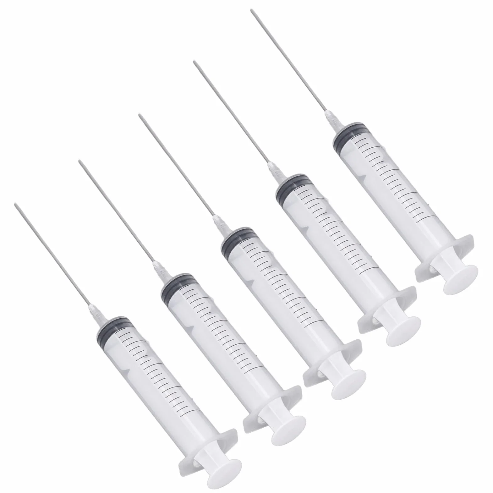 Vikye Imprimantes D'injection D'encre Seringue 20 Ml avec Aiguille Plate 10 Cm pour PP et Acier Inoxydable