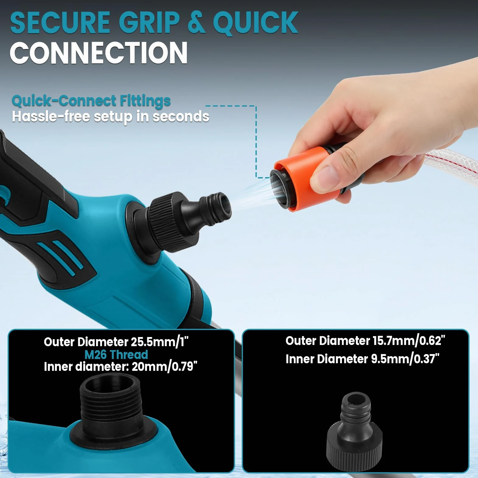 Pompe de transfert d'eau sans fil compatible avec batterie Makita 18 V, 16 000 tr/min, pompe submersible portable pour piscine, jardin, étang, bateau, barils de pluie, drainage