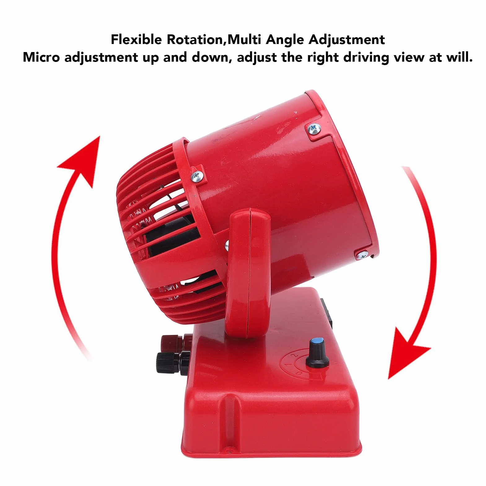 Réchauffeur d'Air Portable 12V 300W 2 en 1 Ventilateur Chauffage Refroidissement Multifonctionnel