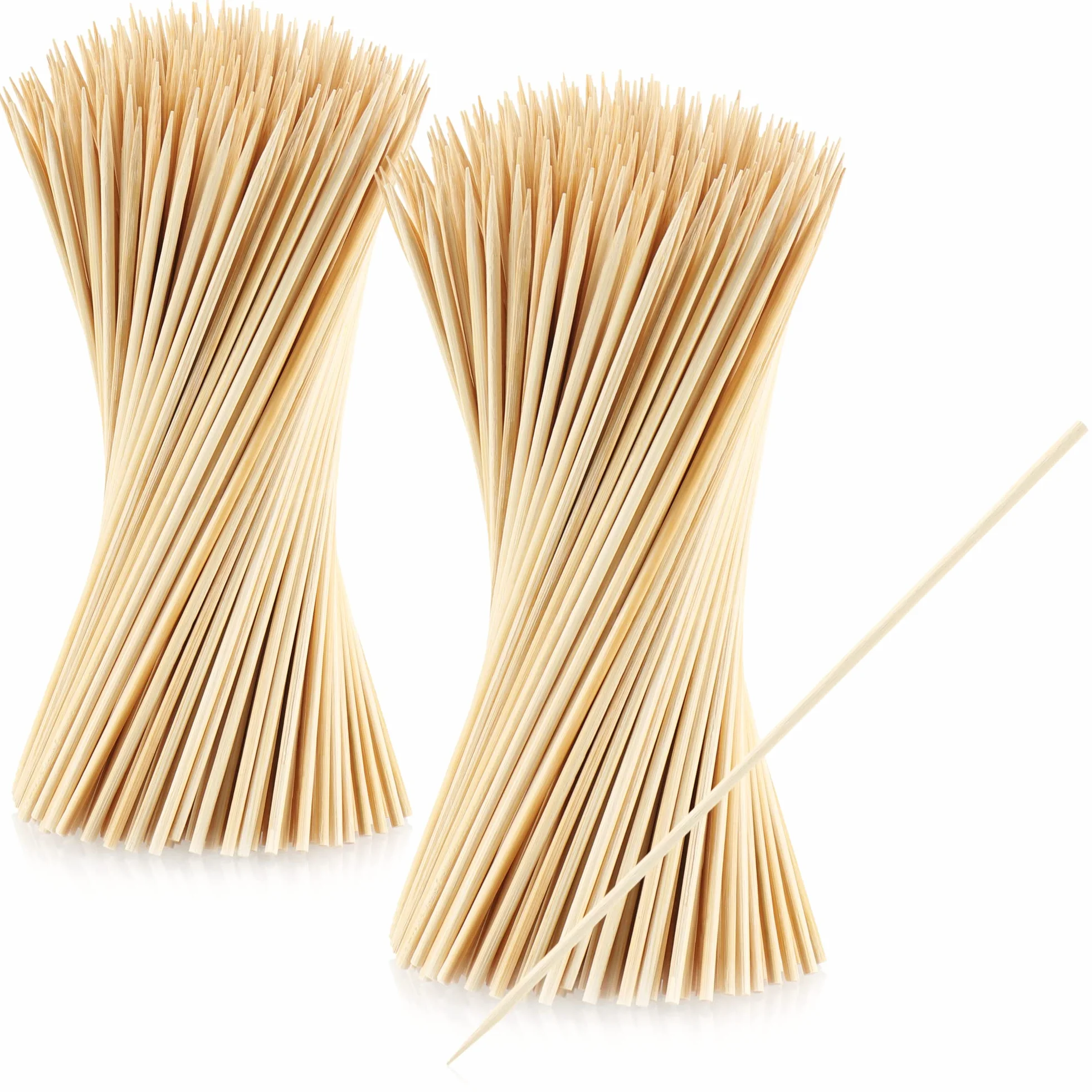 Brochettes de finger food en bambou 500 pièces 20 cm naturel