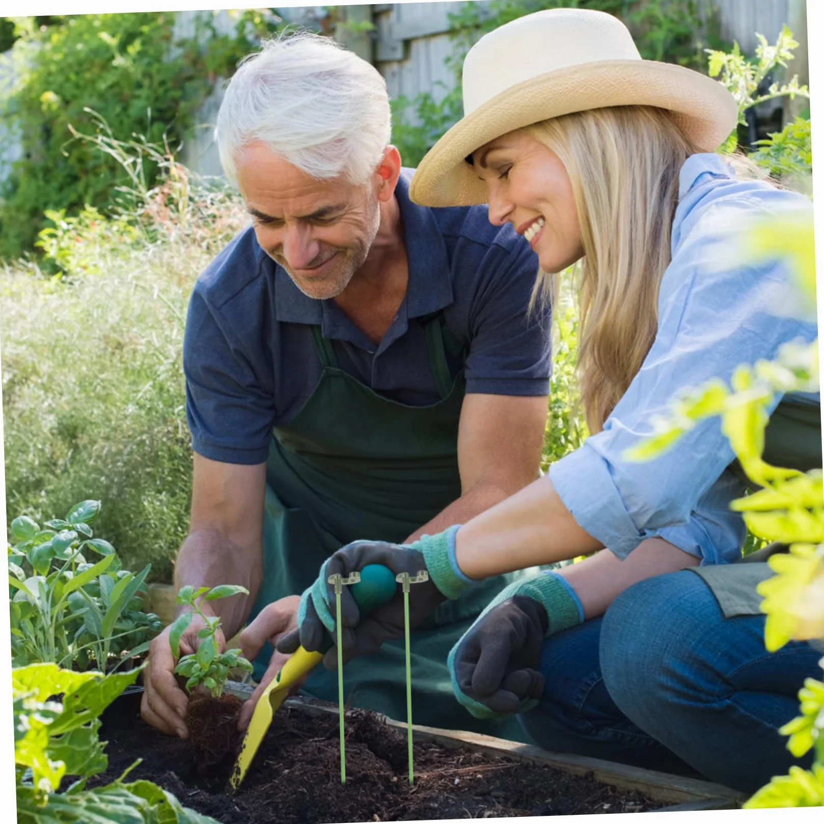 Kisangel 3ensembles Support De Plantes Réutilisable Lot de Tuteurs Et Attaches pour Plantes Grimpantes pour Aménagement De Jardins Et Résistant Aux Intempéries Et Vent