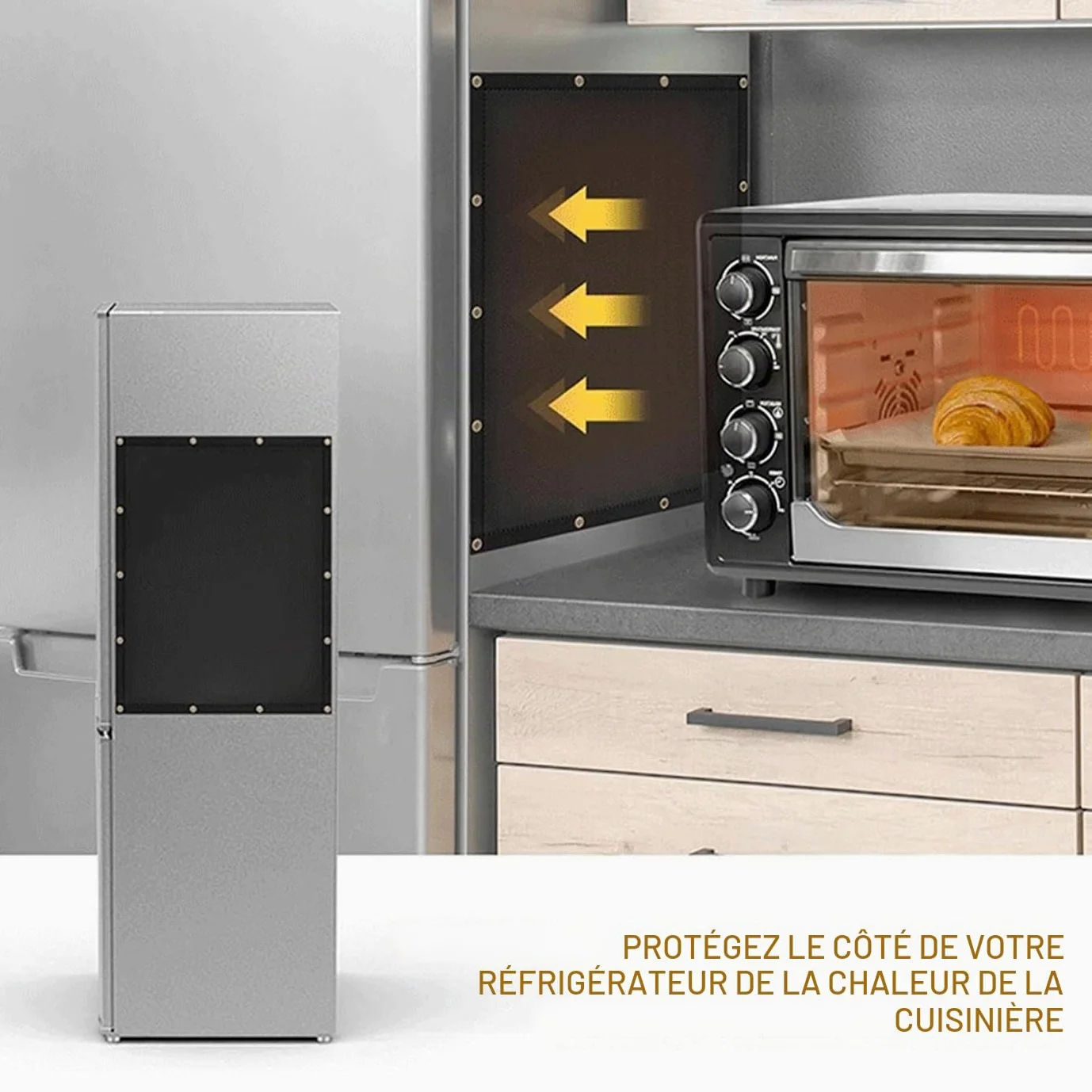 91,5 x 183 cm - Panneau Thermique arrière pour poêle à Bois - Murale pour poêle à Bois - Murale arrière pour Barbecue - Résistant au feu - pour Camping, extérieur, Parc