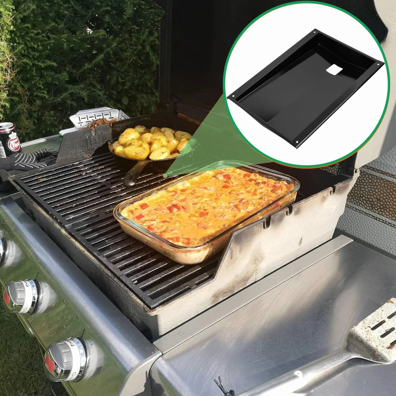 Pièces de rechange Weber Spirit 200 Series E210 E220 grill bac d'évacuation inox 83156 doublure alu 6415