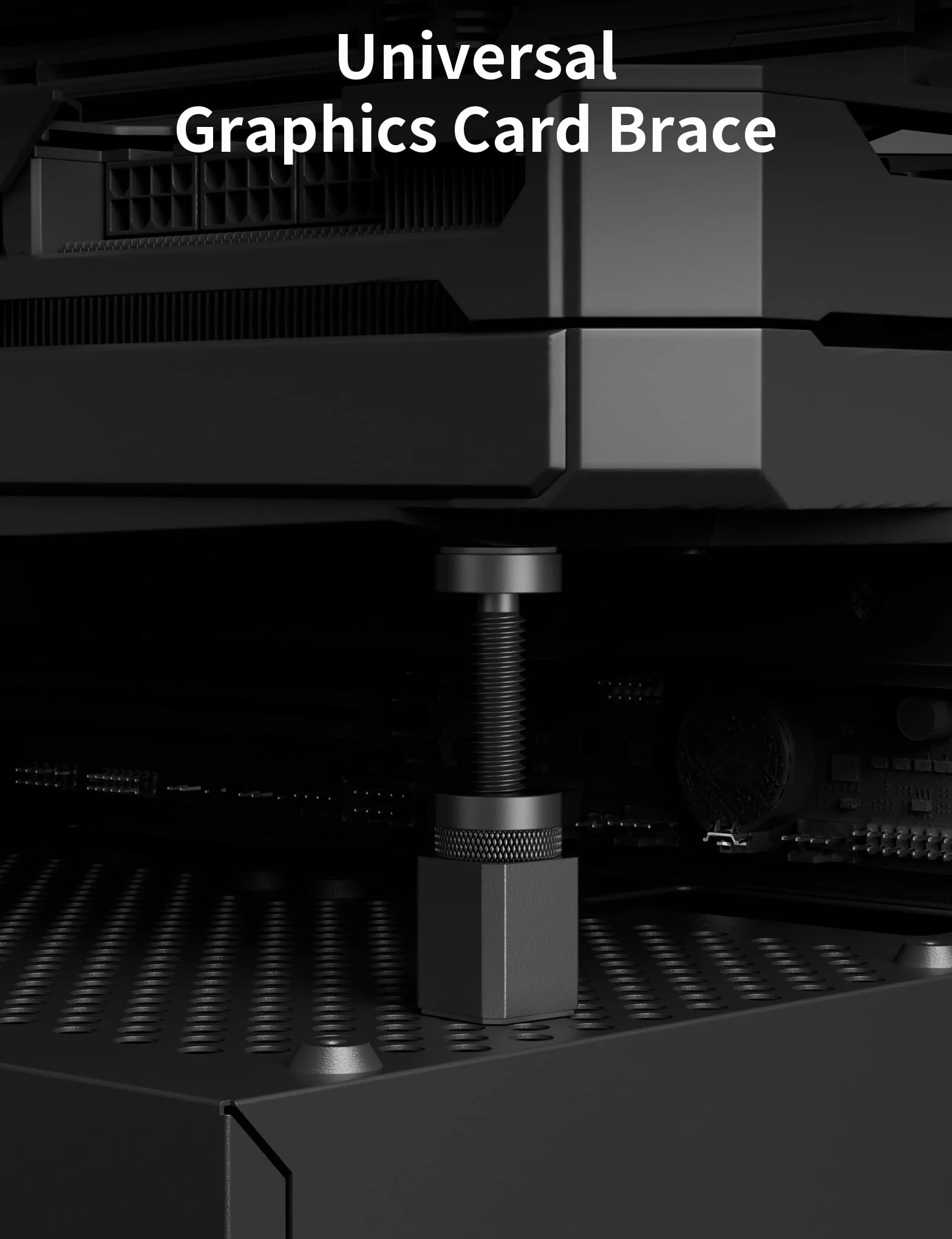 Support GPU Réglable Aluminium Aimanté Noir GH50K 28-50mm