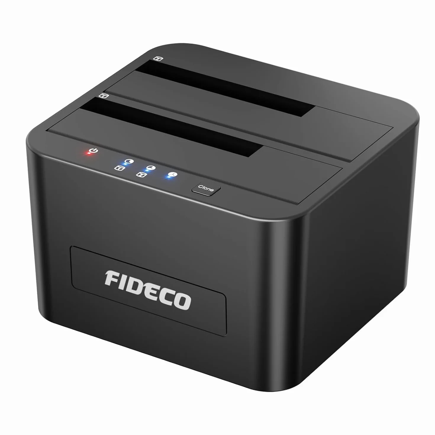 FIDECO Station d'accueil pour Disque Dur USB 3.0 Double Baie SATA HDD SSD 2.5 3.5 Pouces Clone Hors Ligne
