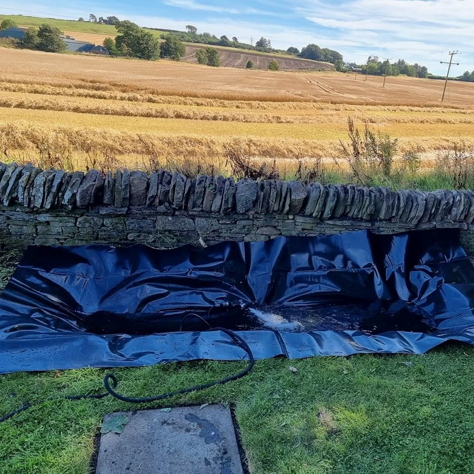Bâche Souple et résistante de 10 x 10 m pour Bassin de Jardin, étang à Poissons, ruisseaux extérieurs, Cascades et fontaines.