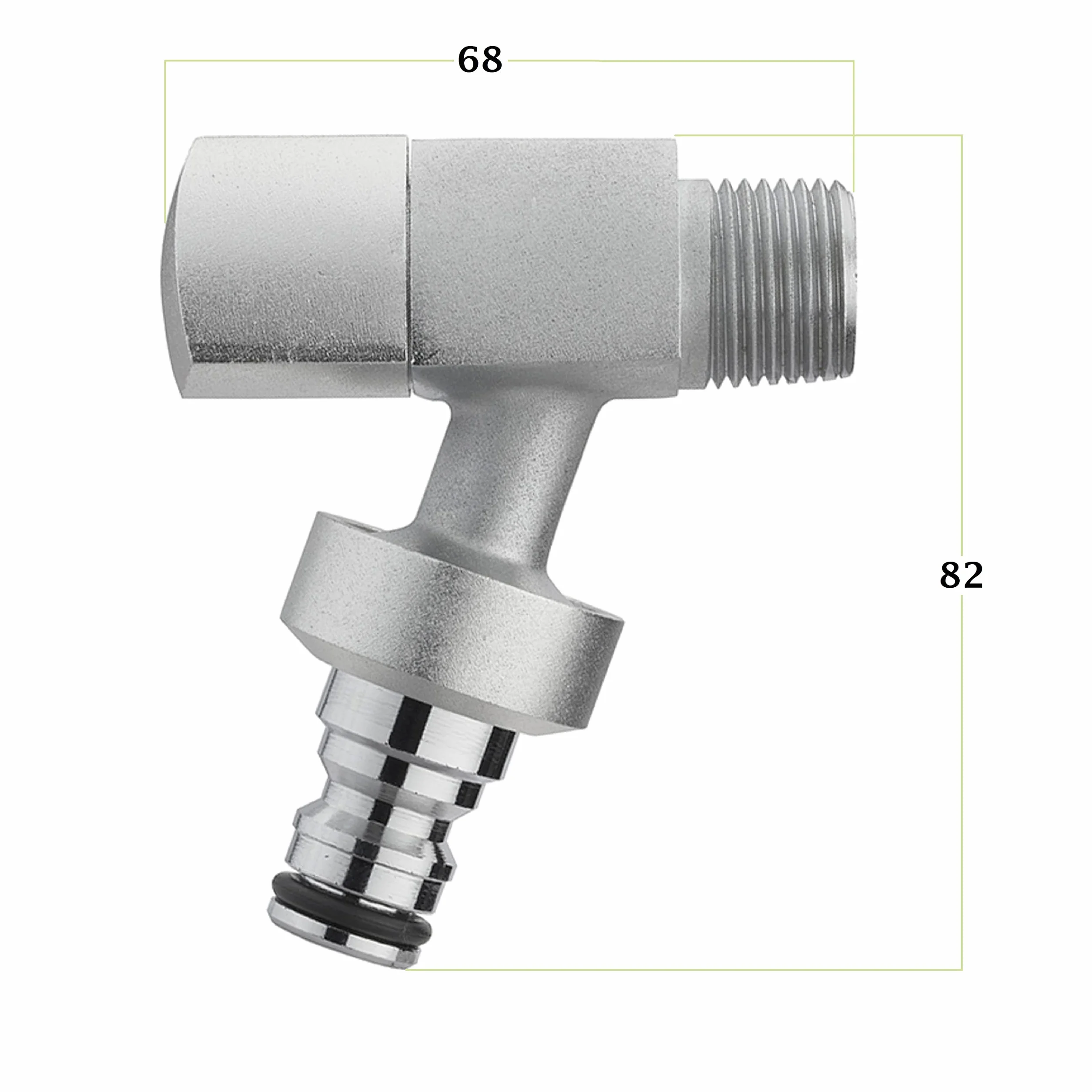 Robinet de jardin laiton nickelé AROZ