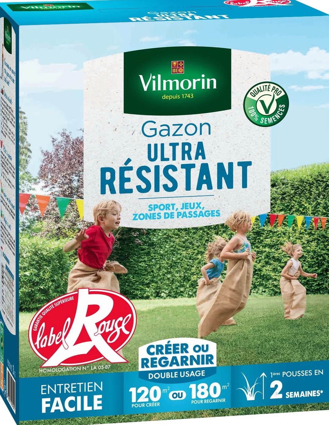 Vilmorin Gazon Ultra Résistant, 3 kg