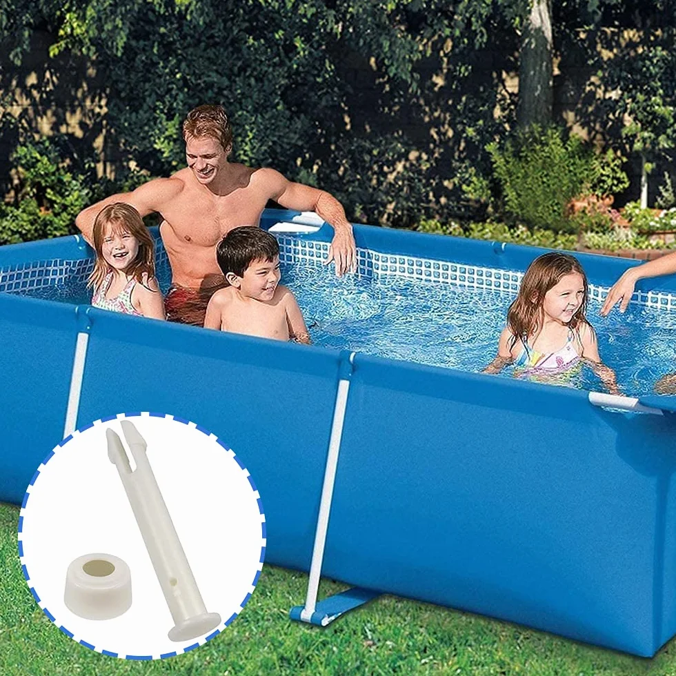 Lot de 20 goupilles de joint de piscine en plastique et joints en caoutchouc pour piscines hors sol Intex 33-61 cm
