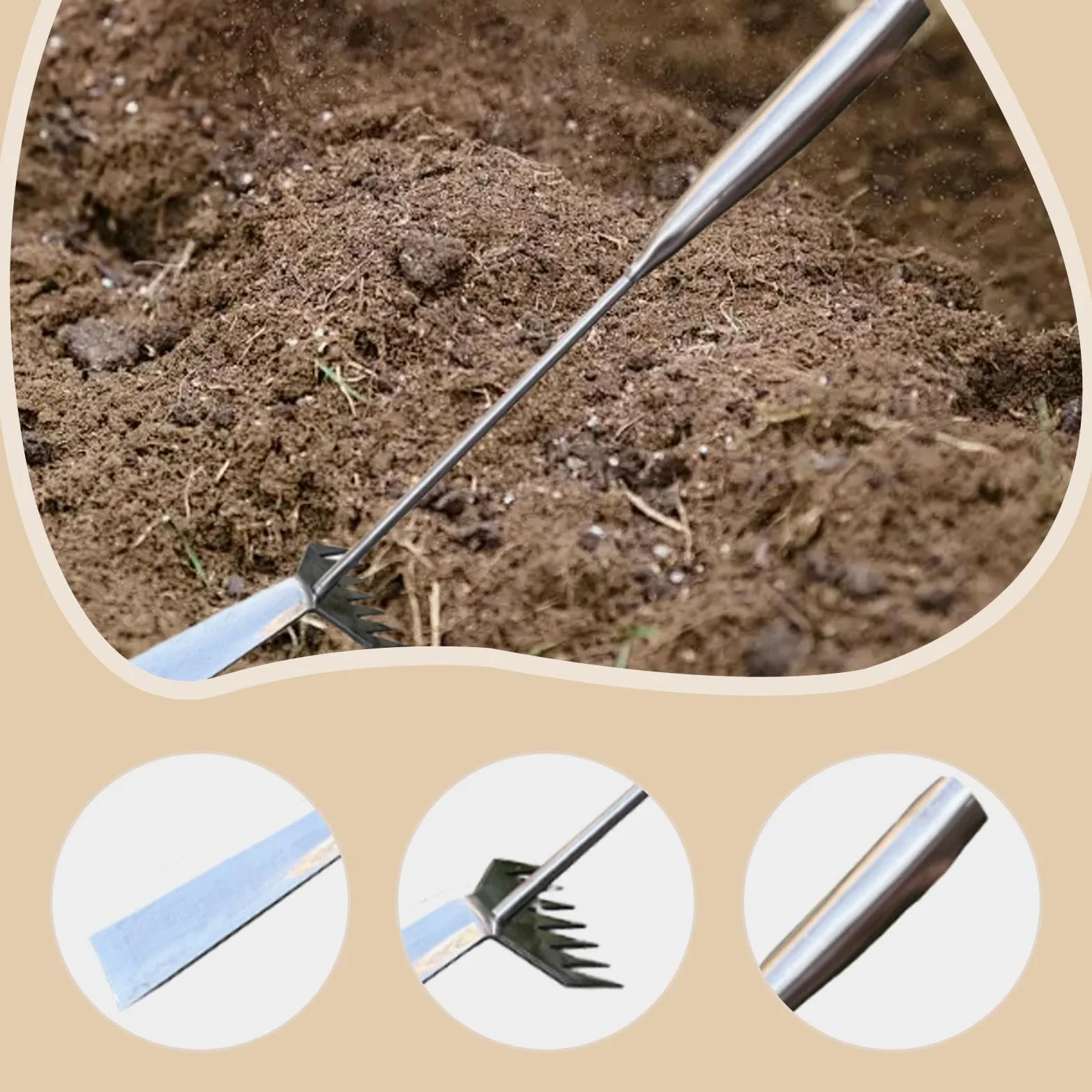 Arracher Les Mauvaises Herbes, Arrache-Mauvaises Herbes Manuel de Jardin avec Poignée Ergonomique, Outil Portable pour Enlever Les Plantes de Jardin, Poignée en Métal