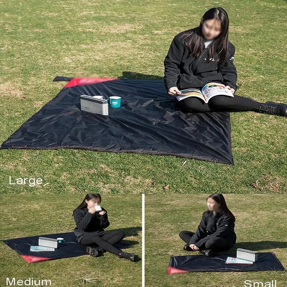 Nappe Pique Nique Couverture De Pique-Nique Poche Ultra-légère Plage Imperméable Tapis Portable for Parc Herbe Camping Extérieur Tapis(143 * 100cm)