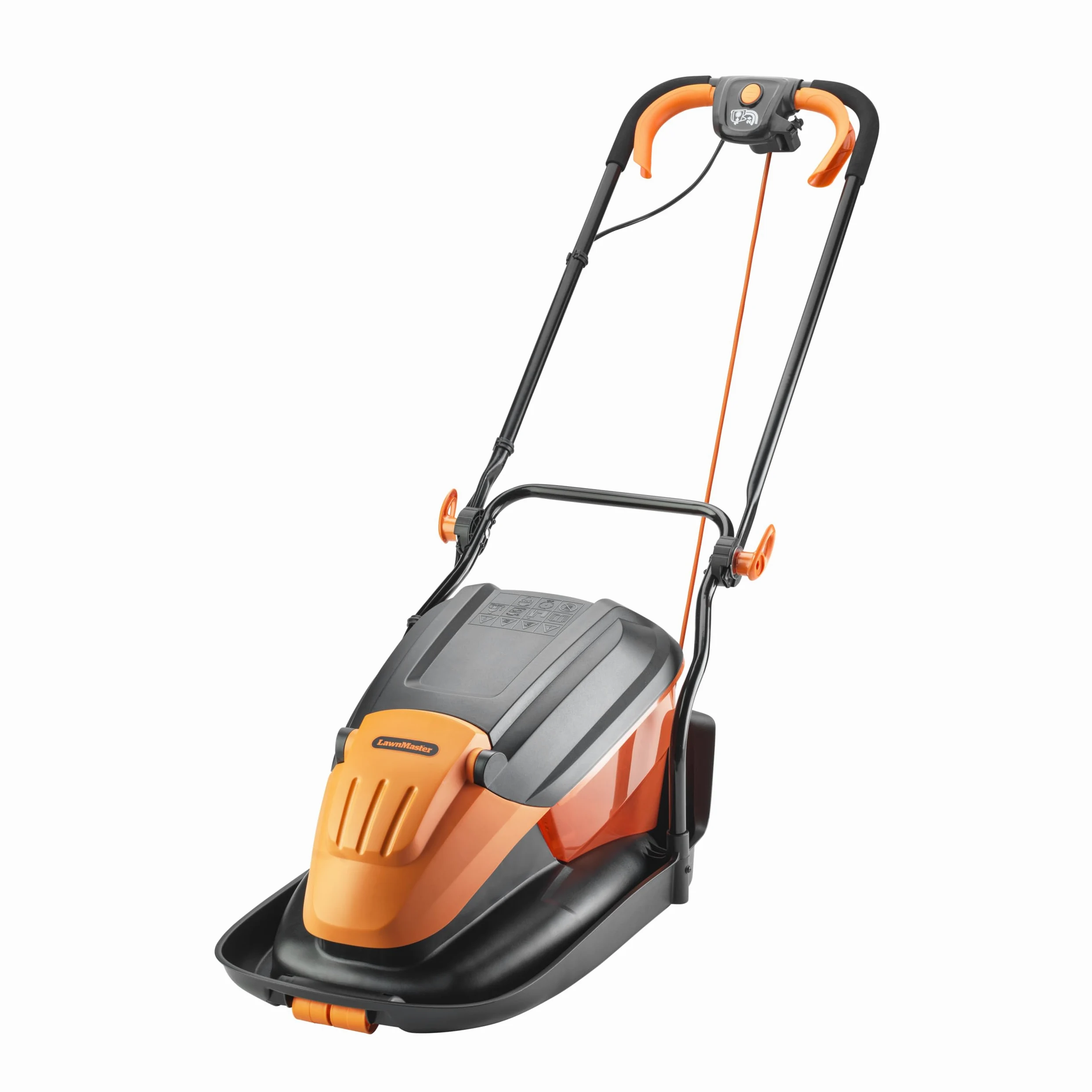 LawnMaster Tondeuse électrique 1700 W 33 cm – Boîte de Collecte d'herbe, hauteurs de Coupe réglables, pour pelouses de Petite et Moyenne Taille
