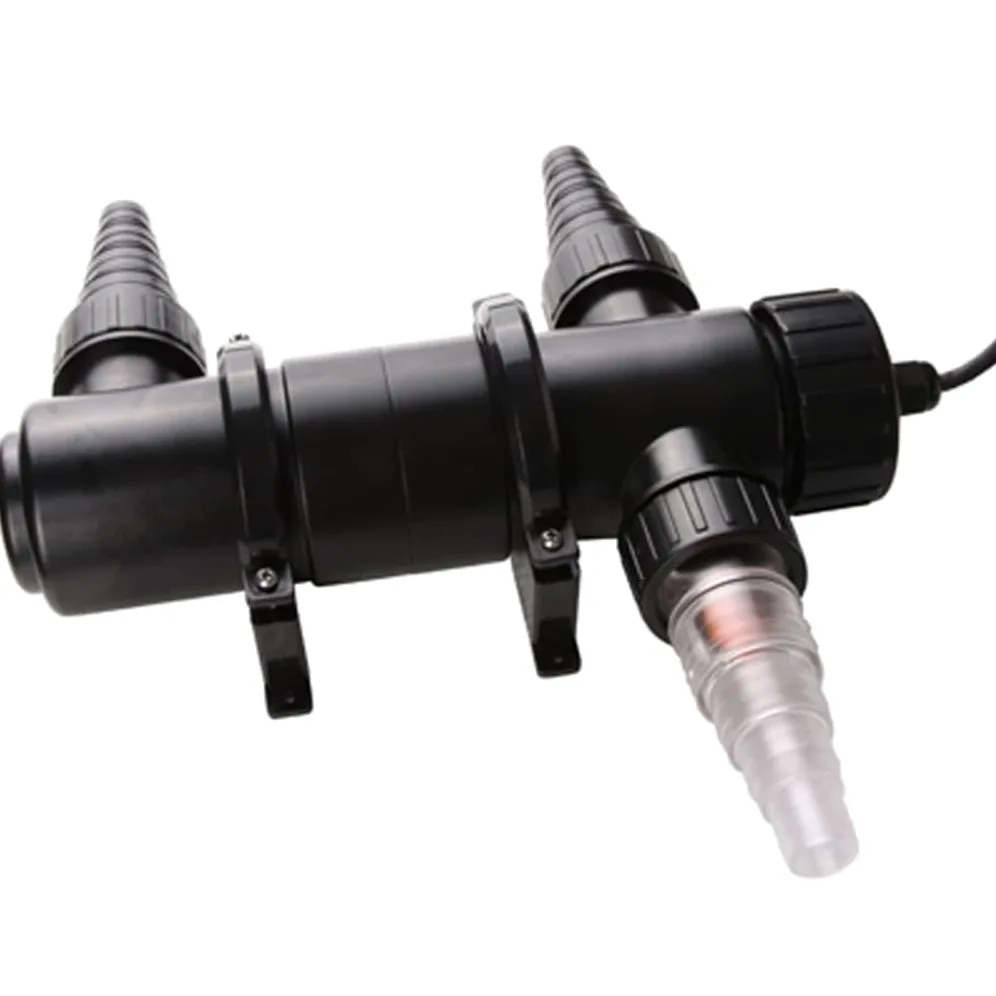 INLIFE Stérilisateur UVC Bassin 10000 L Clarificateur d‘Eau Anti-Algues avec Support Mural Débit 1700L/h 11W pour étang de Jardin