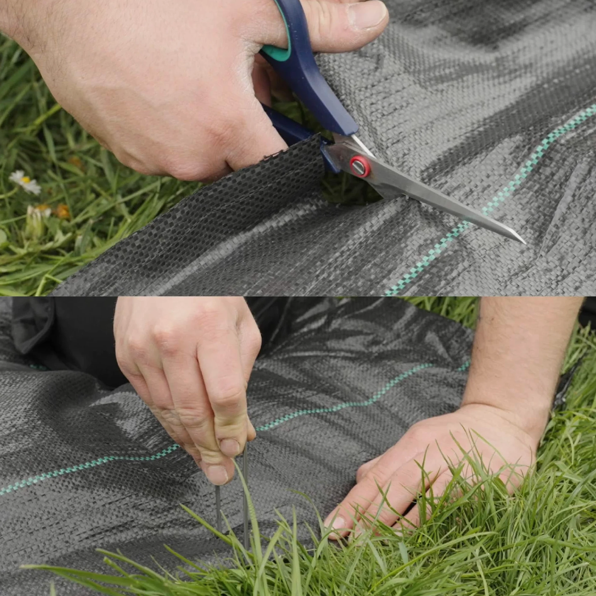 BLOSTM Membrane tissée Anti-Mauvaises Herbes - 2m x 50m | Membrane de Jardin résistante pour sous-Couche de Gravier ou d'herbe, stabilisée aux UV pour le Jardinage