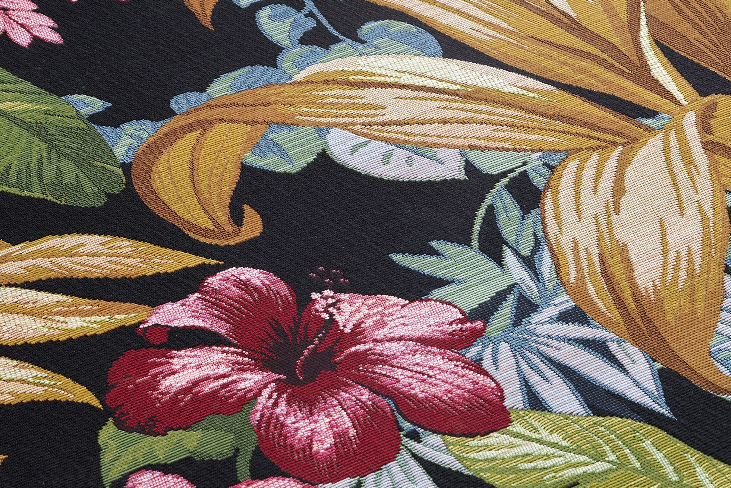 HANSE Home Tropical Flowers - Tapis d'intérieur et d'extérieur - Tissage Plat - Design Floral - Certifié Öko-Tex - Résistant aux intempéries et aux UV - pour Balcon, terrasse, Jardin - Multicolore -
