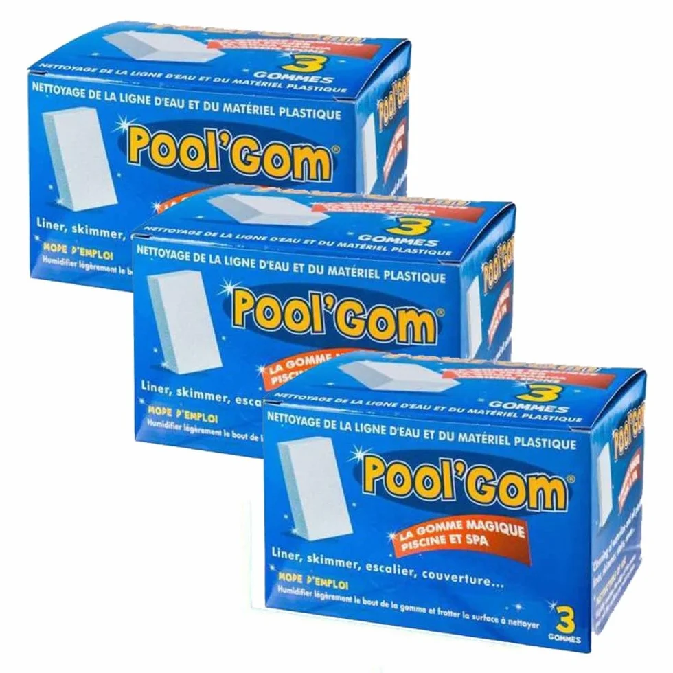 Lot de 9 pièces Gomme spéciale nettoyage ligne d'eau piscine Spa