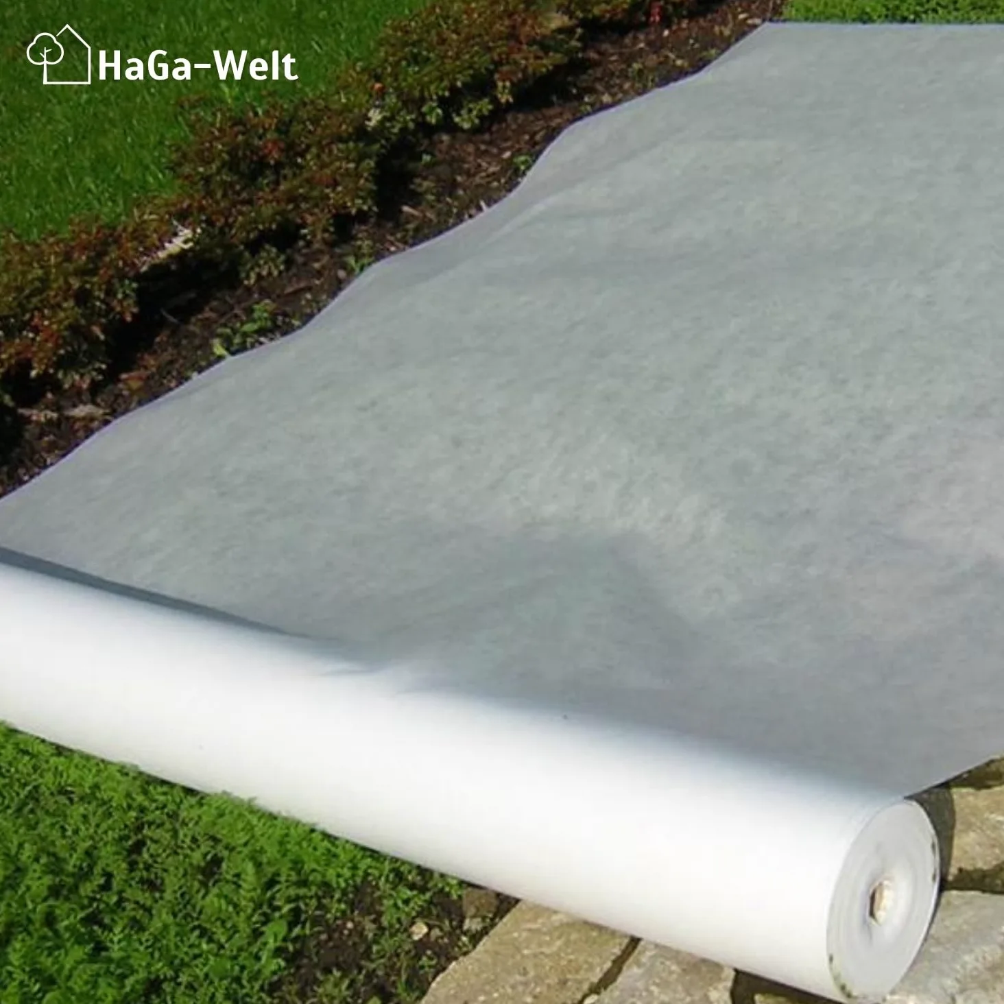 HaGa Non-tissé de couverture 30g/m² en 1,6m x 50m - Non-tissé de protection contre le gel pour les plantes - Non-tissé respirant pour les couches précoces - Pour les couvertures de lits surélevés