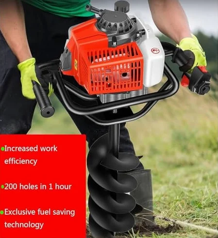 Ensemble de forets à essence robustes pour creuser et creuser des trous de poteau – Outil efficace et durable pour l'aménagement paysager et la construction