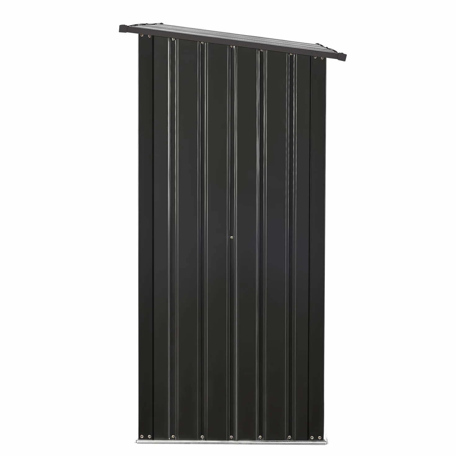 Juskys Abri à bois Enno extérieur étagère acier rangement métal anthracite