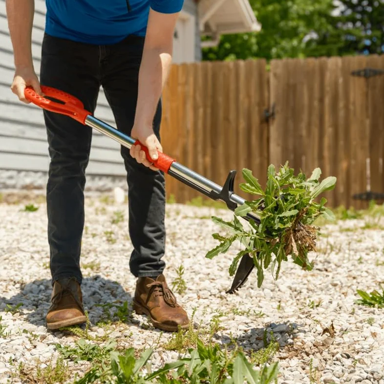 Venteo - Désherbeur lame en V + Extracteur de mauvaises herbes - ROOTSLAYER - Outils de Jardin multifonction - Facile d'utilisation - Acier de carbone