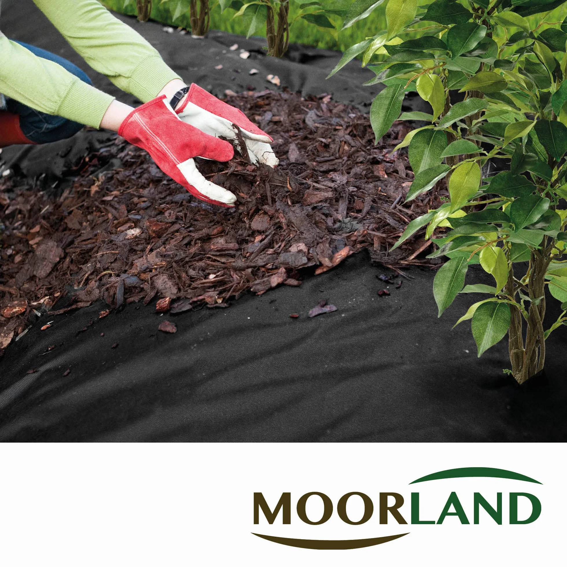 Moorland Toile Anti Mauvaises Herbes Jardin perméable à l'eau résistant | 100m² largeur 1m noir 100% recyclable paillage pour jardins et terrasses Ancheur voile indéchirable bache Gardur