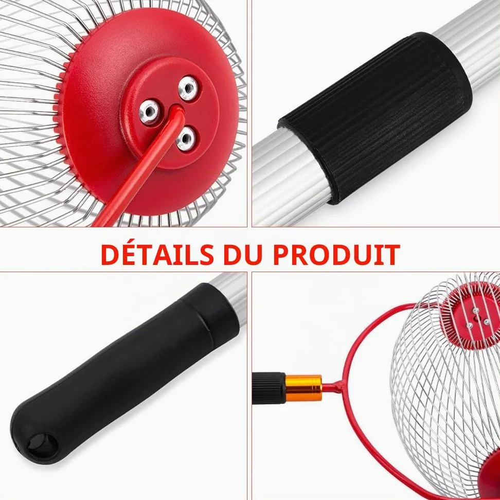 Ramasse Noix avec Manche, Ramasse Noisette, Ramasse-Noix avec Poignée Longue Télescopique, Ramasse Noix Pour Les Noix, Pruneaux, Golf
