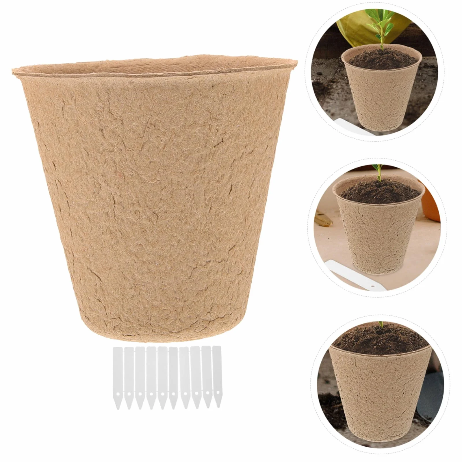 Sosoport Pot en pulpe pour semis 110 pcs repiquage Plantes Potager