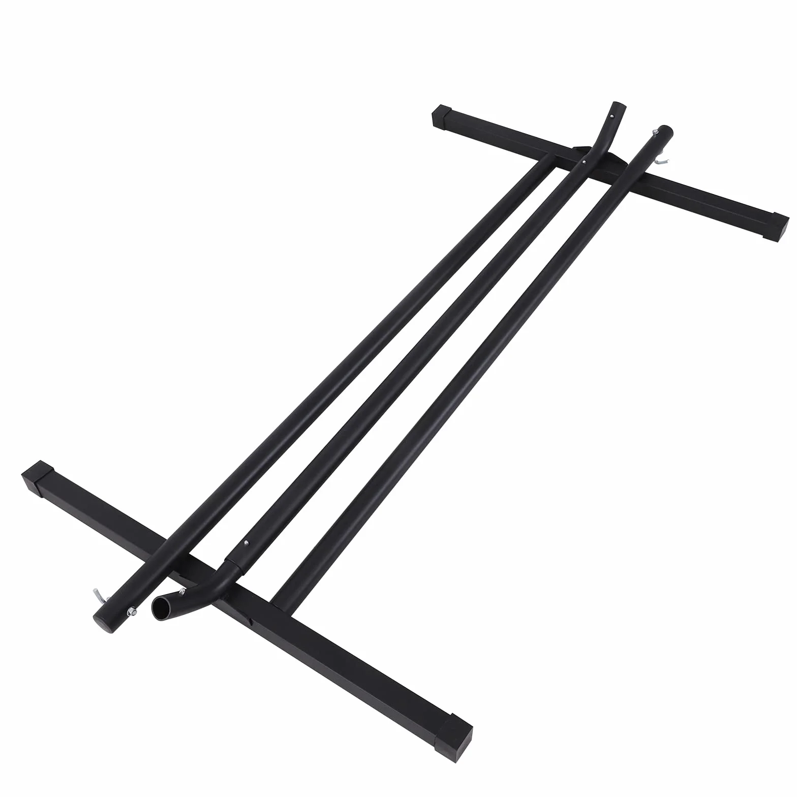Outsunny Support Pied de hamac Structure Robuste métal époxy Noir 3,60L x 0,92l x 1,12H m