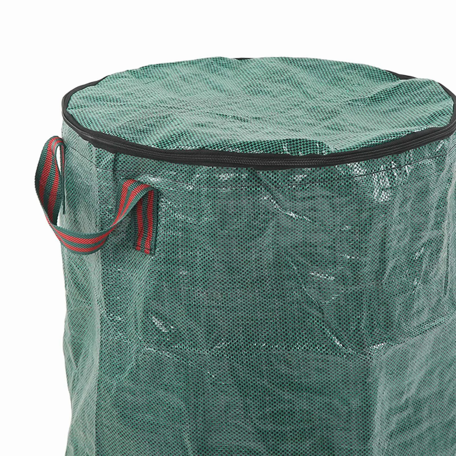 Sacs de déchets de jardin verts réutilisables, 2 pièces, Anti-Corrosion, résistant à la chaleur, sac de collecte de feuilles avec poignée (120L/32Gal 45x76cm /17,7x29,9 pouces)