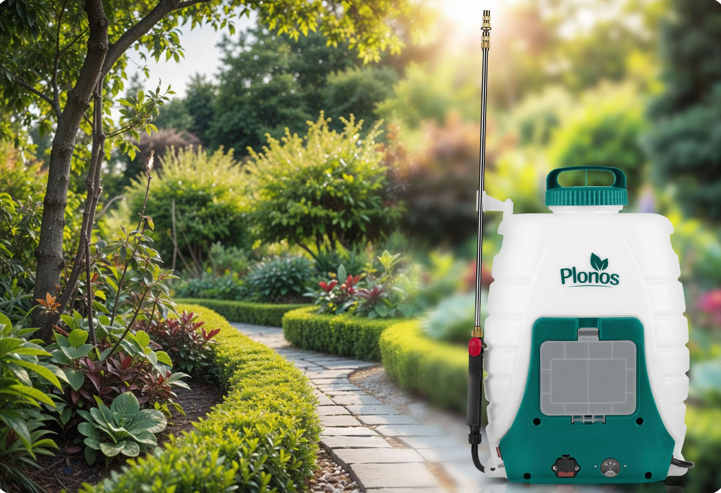 Rechargeable Pulvérisateur À Pression Sac À Dos Capacité 18 L Rechargeable 8 Ah Lance 4 Buse 8 Buses Amovibles