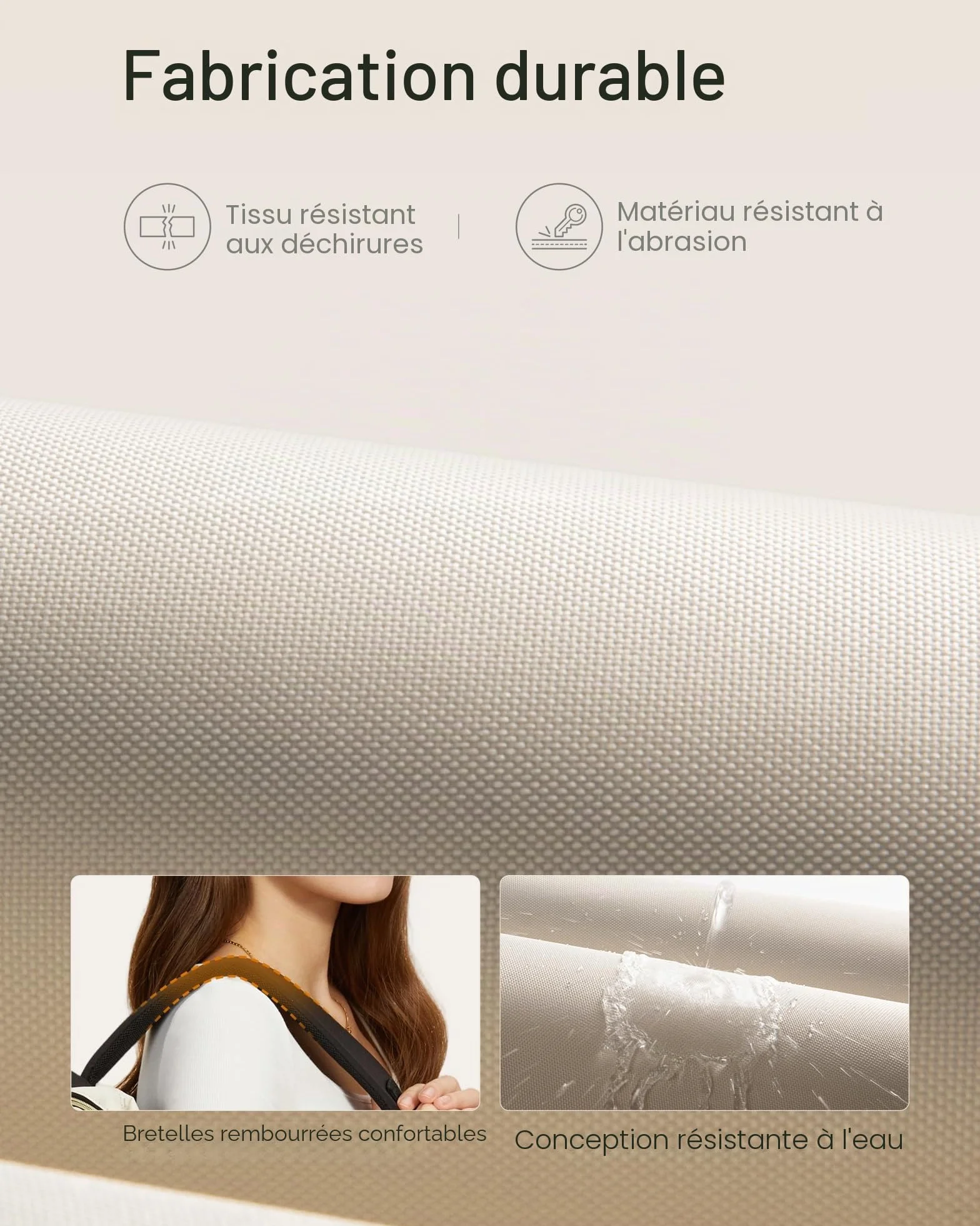 LOVEVOOK Sac à dos étanche pour femme avec compartiment ordinateur portable 15,6" et 17,3" pour école voyages université travail