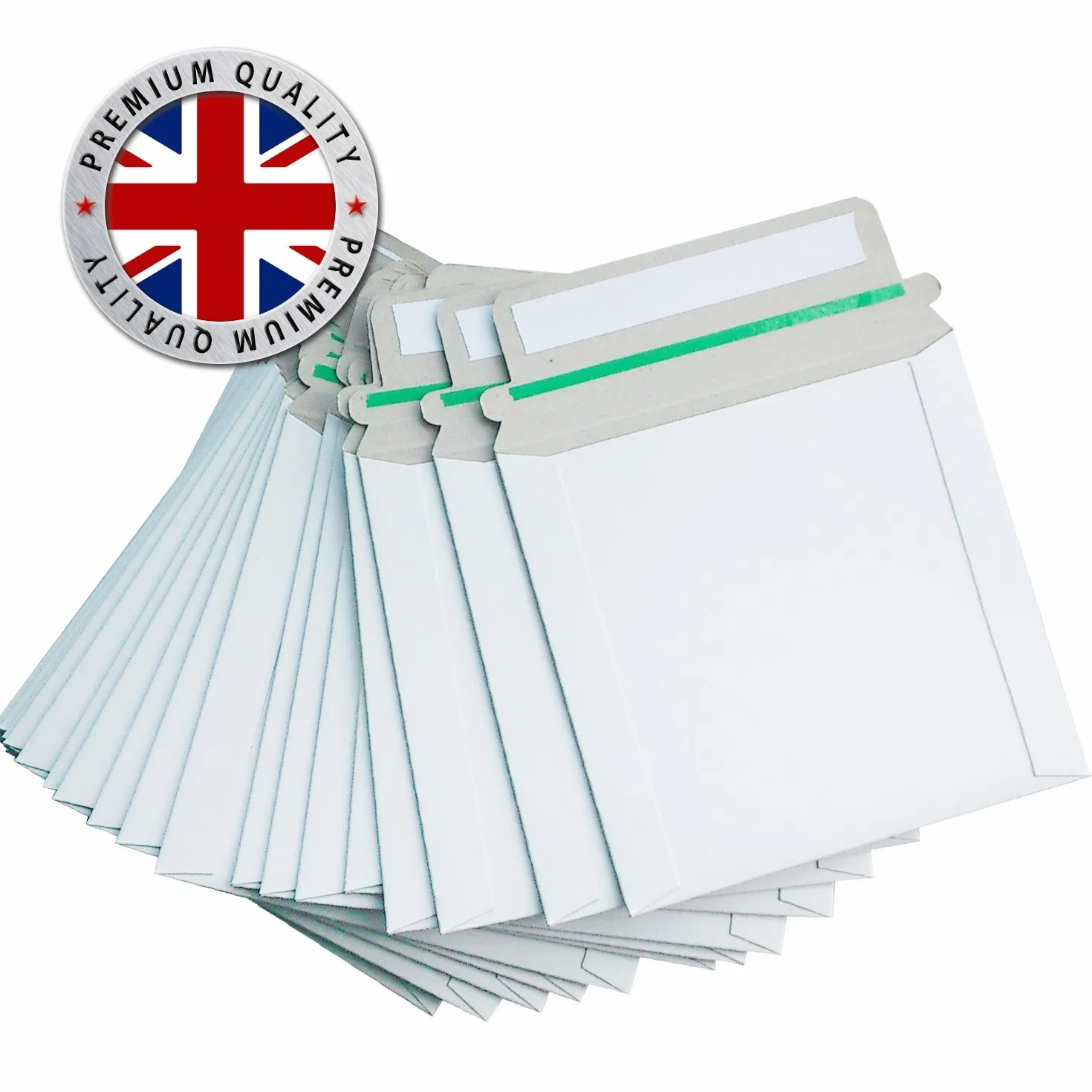 Enveloppes postales en carton pour CD/DVD 350 g/m² 140 x 135 mm Lot de 50