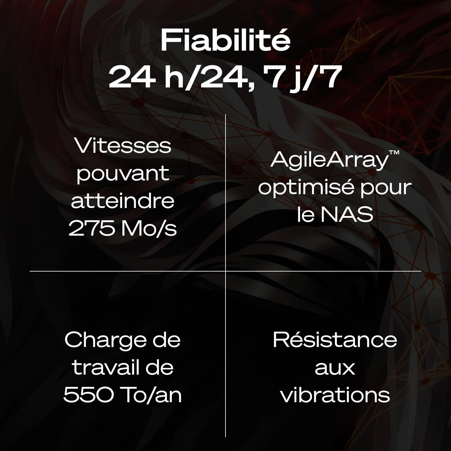 Seagate IronWolf Pro 8To Disque dur interne NAS HDD CMR 3.5 Pouces SATA 6Gb/s 7200 tr/min 256 Mo Cache ST8000NTZ01