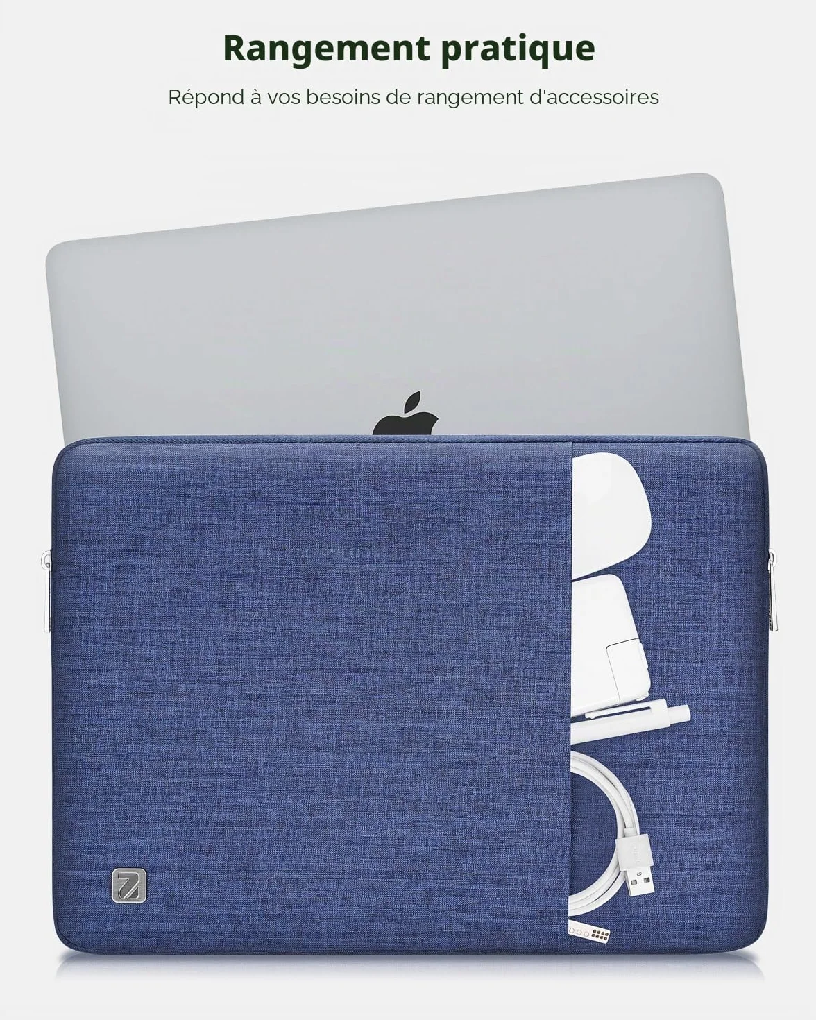 NIDOO Housse Pochette Ordinateur Portable 17 Pouces Imperméable pour Lenovo Ideapad 330 Thinkpad P73 Inspiron Precision 17 Legion Y540 Bleu