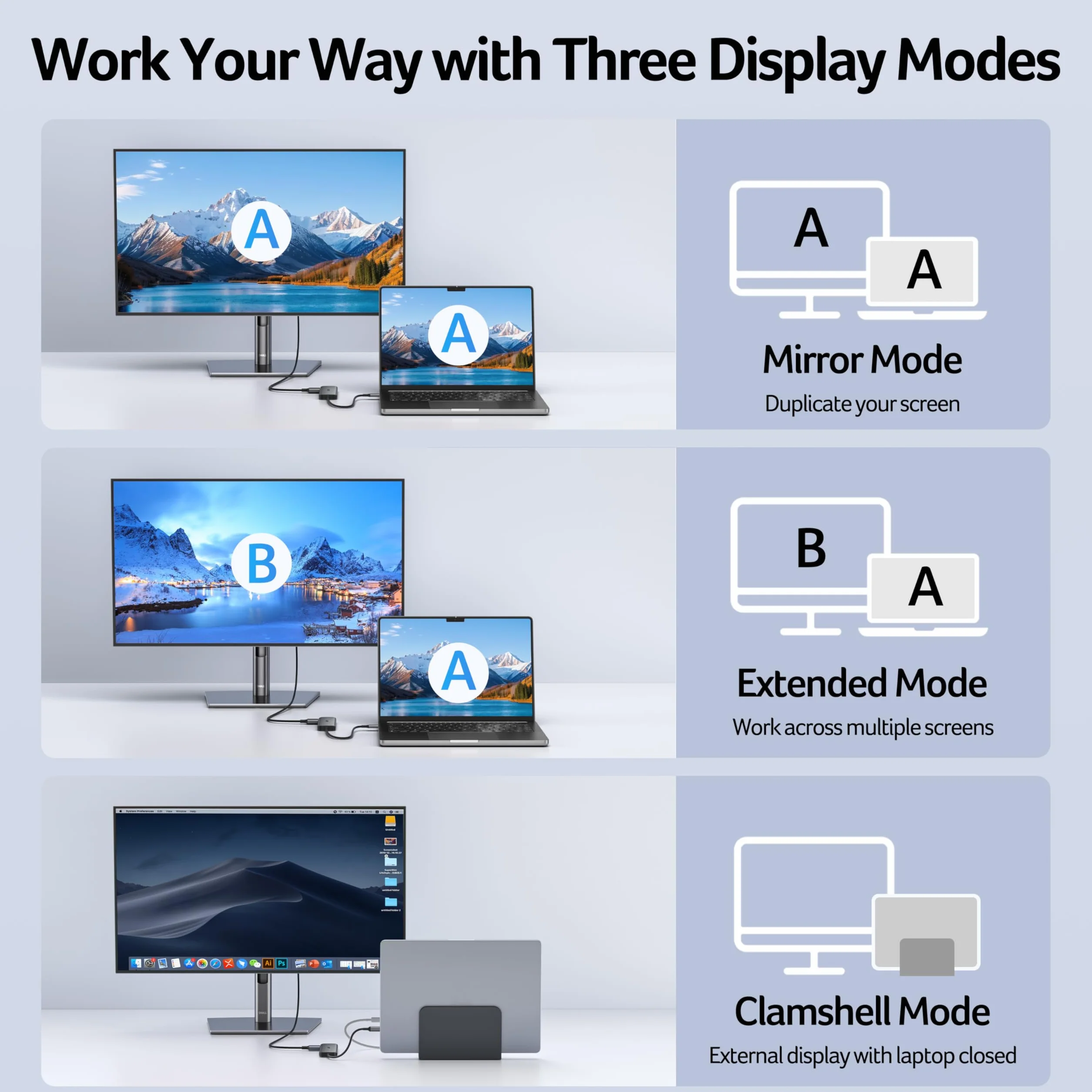 Acer Hub USB C 5 en 1, Adaptateur USB-C vers HDMI 4K@60Hz, USB A/C 5 Gbps, Charge PD 100W, Aluminium+Nylon pour MacBook, iPad Pro/Air